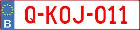 Trailer License Plate