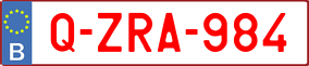 Trailer License Plate