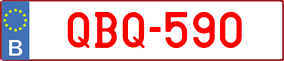 Trailer License Plate