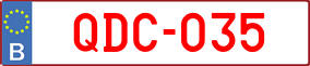 Trailer License Plate