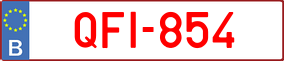 Trailer License Plate