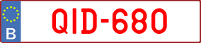 Trailer License Plate