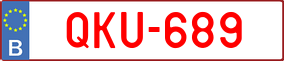Trailer License Plate
