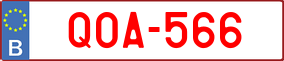 Trailer License Plate