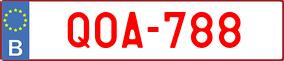 Trailer License Plate