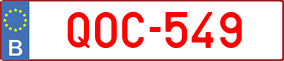 Trailer License Plate