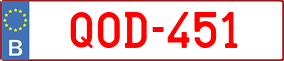 Trailer License Plate