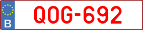 Trailer License Plate
