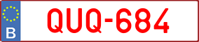 Trailer License Plate