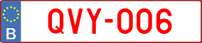 Trailer License Plate