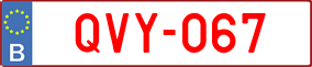 Trailer License Plate