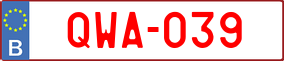 Trailer License Plate