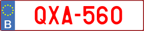 Trailer License Plate