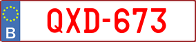 Trailer License Plate