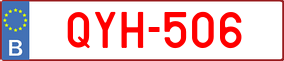 Trailer License Plate