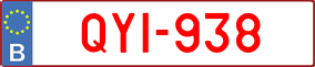 Trailer License Plate