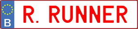 Truck License Plate
