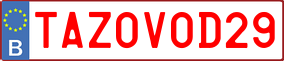 Trailer License Plate