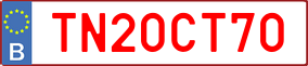 Truck License Plate