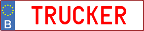Truck License Plate