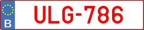 Trailer License Plate