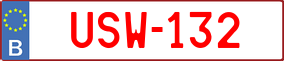 Trailer License Plate