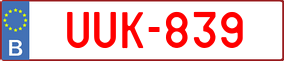 Trailer License Plate