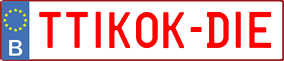 Trailer License Plate
