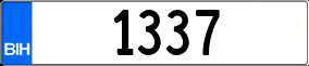 Truck License Plate