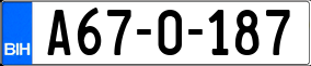 Truck License Plate