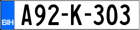 Trailer License Plate