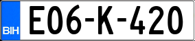 Trailer License Plate