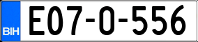 Truck License Plate