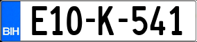 Truck License Plate