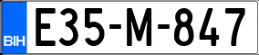 Trailer License Plate