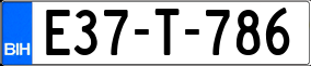 Trailer License Plate