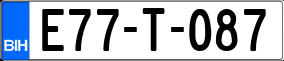 Trailer License Plate