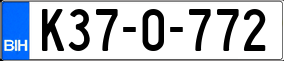 Trailer License Plate