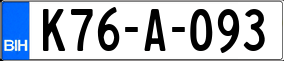 Trailer License Plate