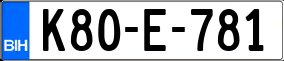 Truck License Plate