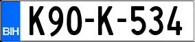 Trailer License Plate