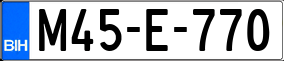 Truck License Plate