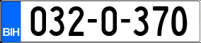 Trailer License Plate