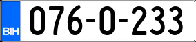 Truck License Plate