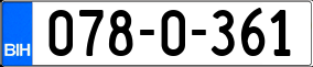 Trailer License Plate