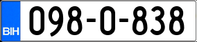 Trailer License Plate