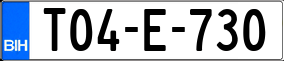 Trailer License Plate