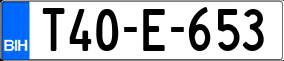 Trailer License Plate