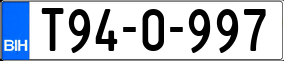 Trailer License Plate