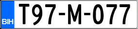 Truck License Plate